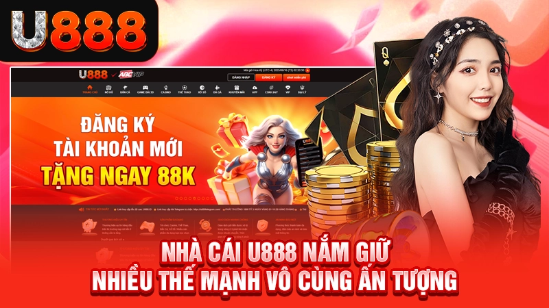 Truy Cập Trang Chủ Nhà Cái Uy Tín Số 1 Châu Á 3 Nhà cái U888 nắm giữ nhiều thế mạnh vô cùng ấn tượng